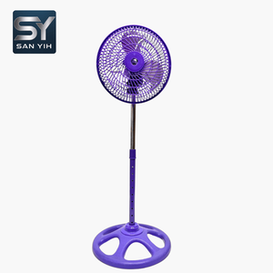 Ventilador de Pedestal Turbo Grille con Aspas de 6.9 Pulgadas de Diámetro, 3 Aspas de Aluminio, Enfriamiento Rápido, Altura Ajustable, Eficiencia Energética - Product Image 1