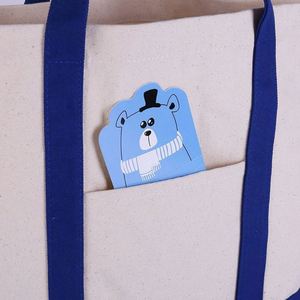 Sac fourre-tout en toile de coton personnalisé grand format avec poche et fermeture éclair pour publicité extérieure, idéal pour les anniversaires, les cadeaux ou les infirmières - Product Image 3
