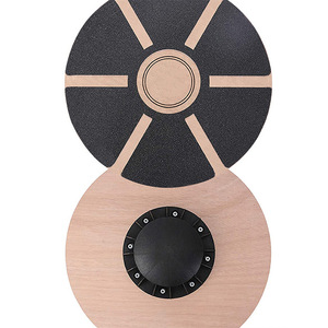 <strong>Kids</strong> Yoga Twisting Plate Wooden Round Wobble Balance <strong>Board</strong> for Indoor Fitness Training <strong>Body</strong> Exercise Tool - Product Image 2