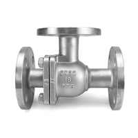 304/316L katup bola flens tiga arah baja tahan karat Manual bentuk-l saklar berbentuk T DN15-DN150 air Q45F/Q44F