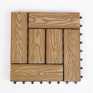 Cubierta de WPC de grano de madera <span class=keywords><strong>para</strong></span> exteriores de estilo moderno, tablero de <span class=keywords><strong>terraza</strong></span> de jardín compuesto de plástico de grano de madera <span class=keywords><strong>para</strong></span> exteriores, baldosas de <span class=keywords><strong>suelo</strong></span> DIY - Product Image 2