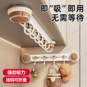 Rotating Suction Cup Row Hooks Wall Mounted No Drilling Required Strong Load Bearing Capacity Removable Door Hooks - Product Image 5