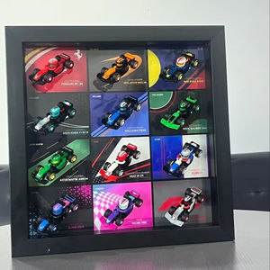 Étagère de rangement moderne en acrylique pour mini-blocs de construction Racing, présentoir mural pour boîtes mystères, idéal pour le salon - Product Image 1