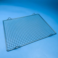 Grille de barbecue professionnelle en acier inoxydable 304 avec filetage interne de 1,4 mm, coins renforcés, durable, portable et réutilisable pour la cuisson au charbon de bois