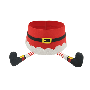 Longstar Haute Qualité Drôle Santa Jambes Arbre Jupe Festive 3D Décoration <span class=keywords><strong>De</strong></span> Noël pour Base D'arbre - Product Image 5