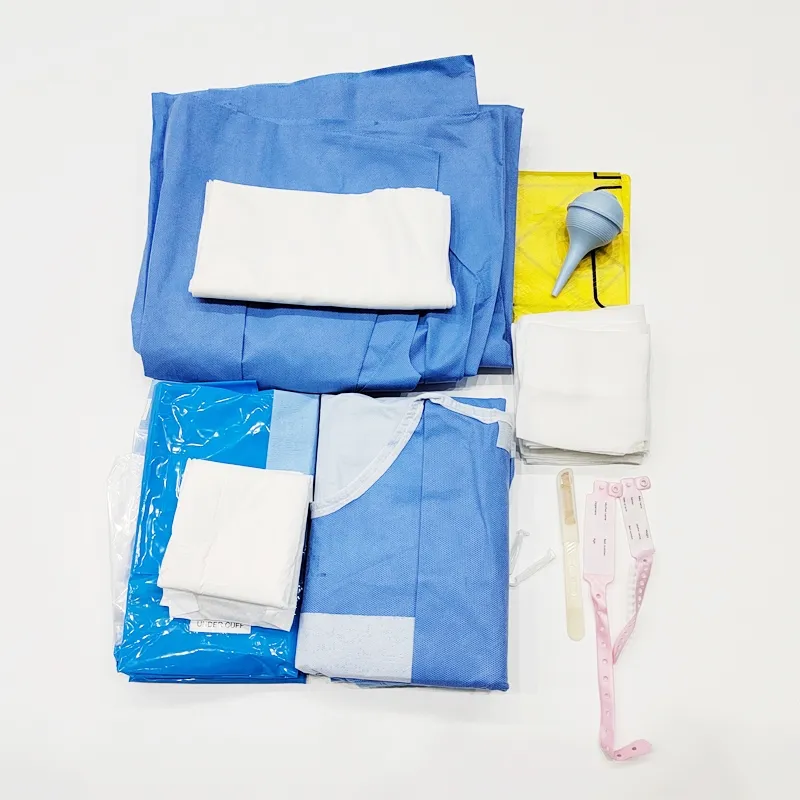 Kit per la nascita naturale di maternità Kit per la nascita del bambino usa e getta con drappeggio sotto i glutei