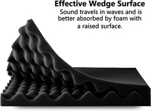 Paneles acústicos de tela de espuma acústica insonorizada tipo huevo OEM, <span class=keywords><strong>aislador</strong></span> de sonido Interior para absorción de sonido Interior - Product Image 3
