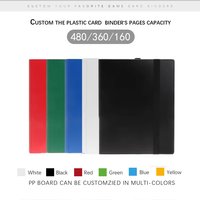 Couverture PP 360 manches dossier Album jeu Kpop Photocard 9 cartes de poche liant carte à collectionner Instax Mini Album Photo pour jeux de société