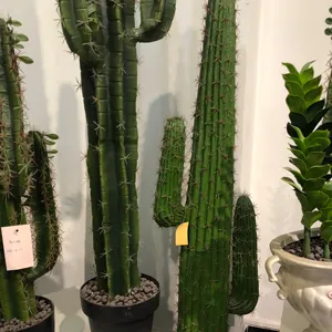 Pera de plástico espinoso artificial, cactus y cereus, venta al por mayor, nuevo diseño