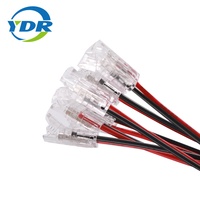 Konektor Adaptor Strip LED SMD/COB 2/3/4/5pin 5/8/10mm Klip Inti Tembaga Kabel Isolasi Karet Elektronik