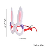 Nouvelles lunettes amusantes en forme de lapin et de poussin pour la décoration de fête de Pâques