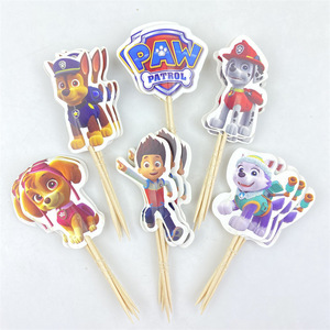 Décoration de gâteau de dessin animé pour la fête d'<span class=keywords><strong>anniversaire</strong></span> des enfants Fournitures de décoration de gâteau en papier pour décoration de gâteau - Product Image 1