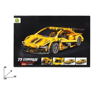 Technique Racing Car Construction 472 Pcs <b>Building</b> <b>Blocks</b> Set 2 In 1 Model Toy For Kids - Product Image 1
