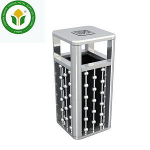 Hotel public standing stainless steel garbage bin waste bin trash bin