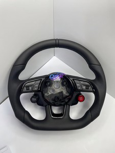 Volant en cuir et fibre de carbone personnalisé pour <span class=keywords><strong>Audi</strong></span> <span class=keywords><strong>A1</strong></span> A3 A4 A5 A6 A7 <span class=keywords><strong>RS</strong></span> R8 RS3 C7 Q5 Q7 S3 S5 8V B9 S4 Q3 Q8 TT - Product Image 5