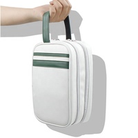 Sac de rangement en cuir PU personnalisé pour balles de golf OEM Mini sac de voyage en cuir à fermeture éclair avec logo personnalisé