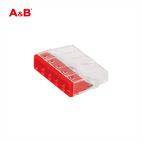 Connecteur rapide femelle pour câble plat 2,5 mm, à raccordement rapide par compression, 1P, contacts en cuivre, 32A, IP40, boîtier PA, 400V