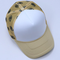 Casquette de baseball et casquette de camionneur en mousse imprimée à dos en maille, motif imprimé mignon et coquette à nœud, imprimé léopard et à carreaux, pour cadeaux de fête