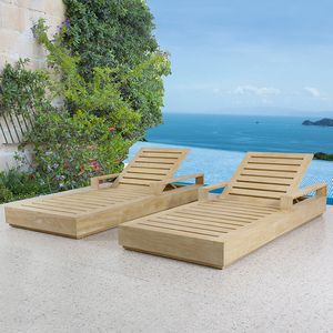 Mobili da esterno di lusso in legno tavolo salotto elegante lettino da esterno <span class=keywords><strong>per</strong></span> <span class=keywords><strong>spiaggia</strong></span> o prendere il sole durevole <span class=keywords><strong>per</strong></span> uso esterno - Product Image 3