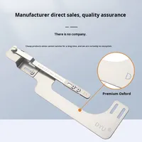 Nouveauté : Guide de couture pour machine à coudre plate, outil pour surjeteuse, pied presseur pour patte de boutonnage