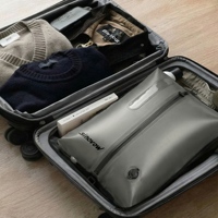 Sac de rangement sous vide à fermeture éclair personnalisable, durable, réutilisable et tendance pour les voyages, les déménagements, le stockage saisonnier, l'économie d'espace