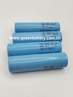 Batterie 18650 QB18650 3200mAh 3.7V 10A NCM Anode Limn Cathode, durée de vie 500 cycles, certifiée KC/CE, garantie 6 mois, pour lampe torche, véhicule électrique, vélo électrique