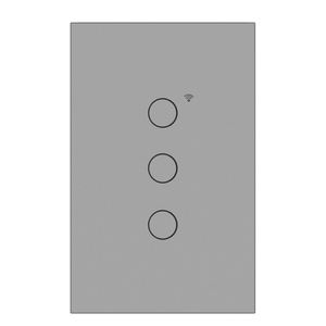 Fahint standard USW8831G smart home wifi <span class=keywords><strong>online</strong></span> 230v lampada elettrica smart <span class=keywords><strong>switch</strong></span> 3 gang 1way grigio nero bianco colori oro - Product Image 2