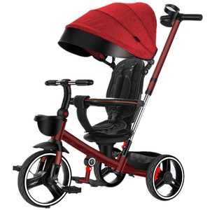 <span class=keywords><strong>Tricycle</strong></span> pour enfants 2022 avec lumière et musique <span class=keywords><strong>rouge</strong></span> et bleu 1-3 ans - Product Image 4