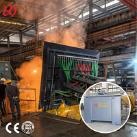 Fourneau de fusion à induction de 350 kW pour 500 kg de cuivre, bronze, laiton et acier, 380 V, commande à distance et utilisation facile