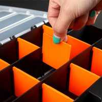 Boîte de rangement diviseur amovible pièces à main boîte de rangement organisateur boîte en plastique outil