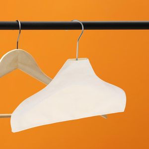 Custom Logo Print Eco-Friendly Cotton Cover Hanger with Injection Technology for Bathroom and Bag Use - Product Image 5