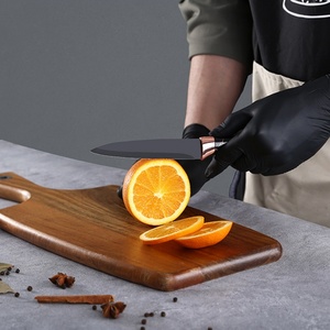 Ensemble de couteaux de cuisine en acier inoxydable à motif marbré, double électroplaqué or rose, vente chaude - Product Image 5