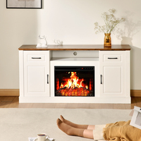 Cheminée électrique YIKA avec flamme virtuelle réaliste LCD, chauffage électrique, OEM ODM personnalisé pour la maison et l'hôtel