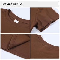 Offre Spéciale Slim Fit Summer Casual Col rond Cropped Top T-shirts pour femmes avec logo personnalisé