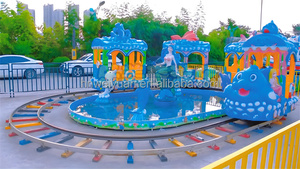 2025 Batterie <span class=keywords><strong>Train</strong></span> Aire de jeux Équipement d'amusement Enfants Électrique Mini Piste Trains Enfants Monter sur le <span class=keywords><strong>Train</strong></span> - Product Image 4