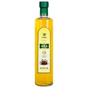 Wholesale 100ml 250ml 500ml 750ml Vinegar Custom Clear Glass Kitchen Cooking Olive Oil Bottle