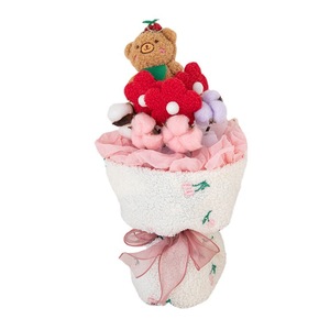 Regalo de San Valentín, Ramo de Flores Artificiales, Oso de Peluche, Ramo de Hilo Tejido, Decoración Terminada - Product Image 6