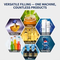 Machine de remplissage de liquide de crème de pâte de yaourt de sauce de jus de fruit de beurre d'arachide de bouteille de parfum manuel d'acier inoxydable