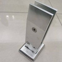 Accessoires pour garde-corps en verre sans cadre : embout en aluminium pour verre, pince pour verre