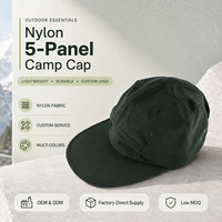 Casquette de baseball personnalisée vierge à 5 panneaux, souple, non structurée, en coton, pour le sport et la course, imperméable, à visière plate, respirante et ajustable