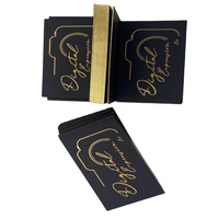 Design personnalisé de luxe brillant or bord feuille de remerciement carte de visite cartes de mariage papier Texture pour les petites entreprises