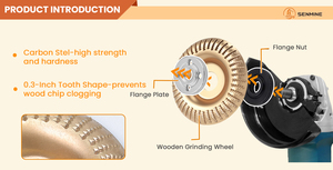 <span class=keywords><strong>Disque</strong></span> de sculpture universel pour <span class=keywords><strong>meuleuse</strong></span> d'angle, idéal pour les plateaux à thé et les détails de sculpture, roue de sculpture pour le travail du <span class=keywords><strong>bois</strong></span> - Product Image 6