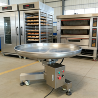 Table de conditionnement rotative en acier inoxydable pour machines d'emballage, nouvelle vitesse réglable avec conception de collecte rotative ronde