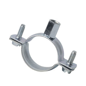 Factory Best Selling Heavy Duty Pipe <b>Clamps</b> Two Side Screw Reinforced Band Carbon Steel EPDM Rubber Metric/Inch Nut - Product Image 1