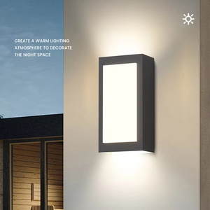 SKD Appliques murales extérieures rectangulaires nordiques Accueil Hôtel Applique murale à led - Product Image 3