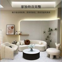 Canapé trois places populaire auprès des influenceurs, rembourré en mousse, capitonné, luxe léger, pour petit appartement, salon, chambre, espace beauté