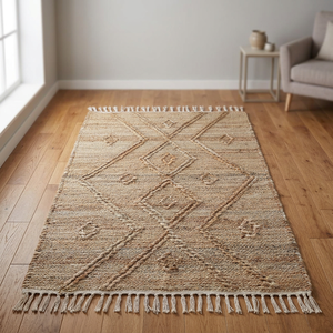 Eco Friendly Hand Woven 100% <b>Jute</b> <b>Rugs</b> Indian Traditional <b>Jute</b> <b>Rugs</b> for Home and Hotels from Indian Best Exporter - Product Image 3