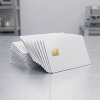Tarjeta de PVC imprimible con chip IC de contacto SLE4442/4428, tarjeta RFID en blanco con banda magnética, tarjeta inteligente para pagos comerciales, ¡Gran Venta!