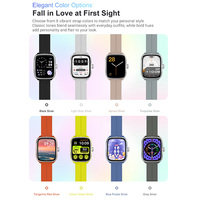 Relojes Inteligentes S7 con Seguimiento de Salud, Reloj Inteligente de Pantalla Curva de 1.955 Pulgadas con Asistente de Voz IA, Compatible con Llamadas BT
