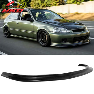 เหมาะสำหรับ Honda Civic ปี 1999-2000 ชุดแต่งกันชนหน้าทรง DP สีดำด้าน (ยังไม่ได้ทำสี) - Product Image 1